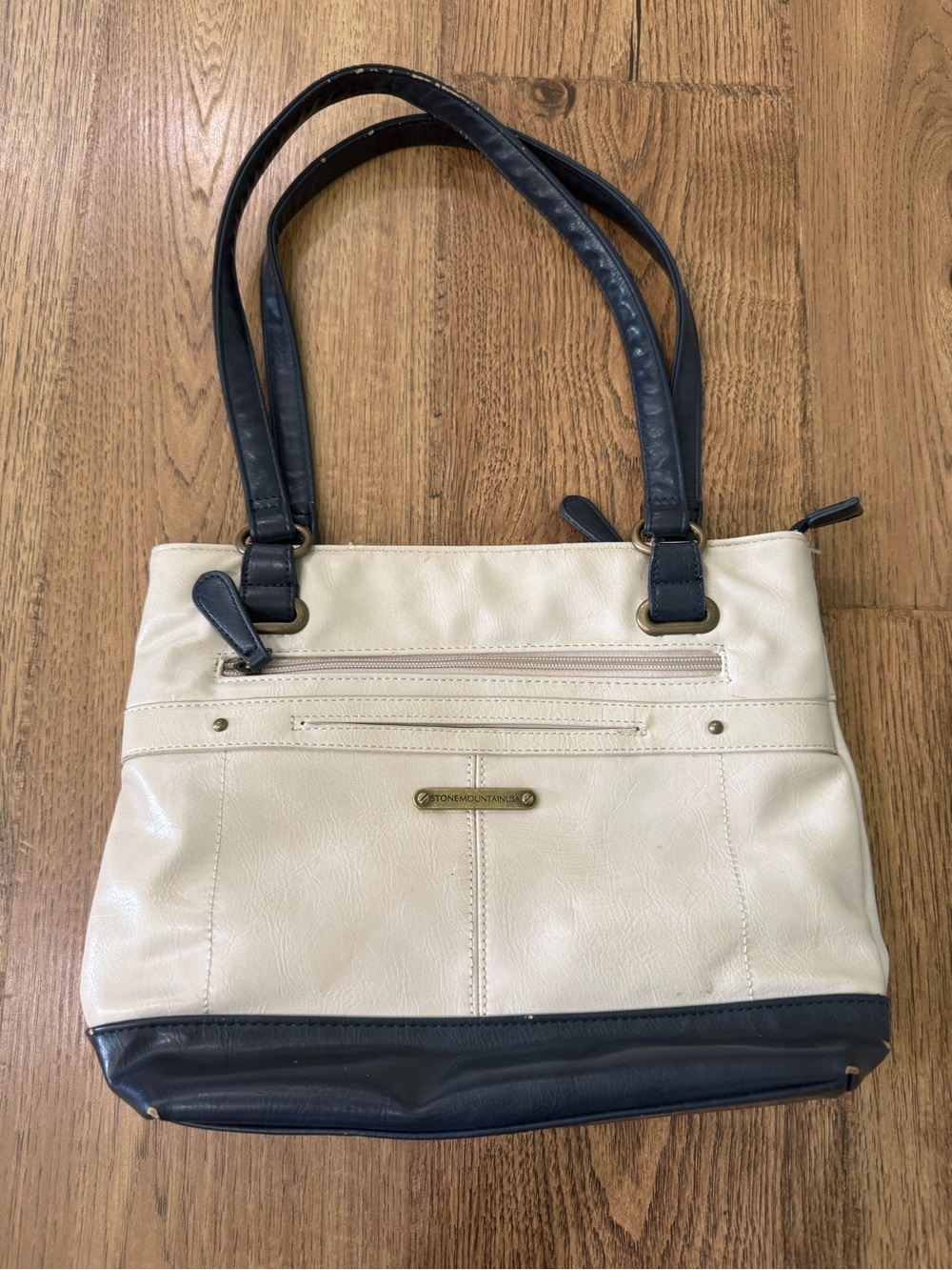 Stone Mountain Purse Navy color block shoulder bag